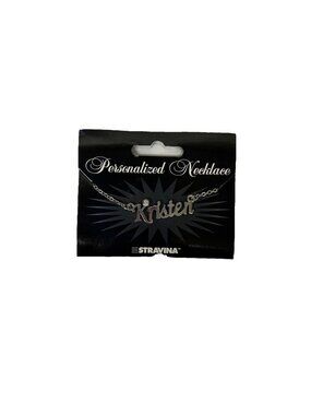 KRISTEN Silvertone Rhinestone Accent 14.5" w 4.5" Multi Ring Ext Necklace